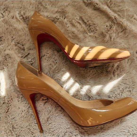 CHRISTIAN LOUBOUTIN TAUPE HEEL SIZE 40 (10US) - Picture 6 of 11